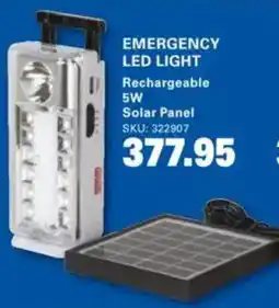 Cashbuild Emergency led light rechargeable 5w solar panel offer