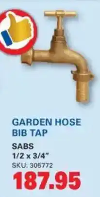 Cashbuild Garden hose bib tap offer