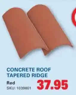 Cashbuild Concrete roof tapered ridge offer