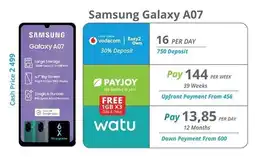 Cellucity Samsung Galaxy A07 offer
