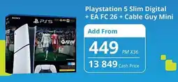 Cellucity Playstation 5 Slim Digital + EA FC 26 + Cable Guy Mini offer
