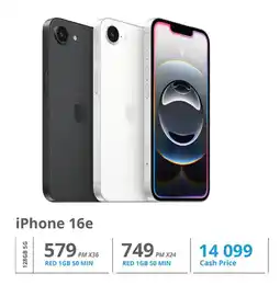 Cellucity iPhone 16e 128GB 5G offer