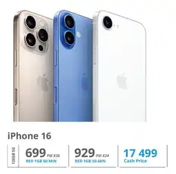 Cellucity iPhone 16 128GB 5G offer