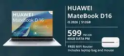 Cellucity Huawei MateBook D16 offer