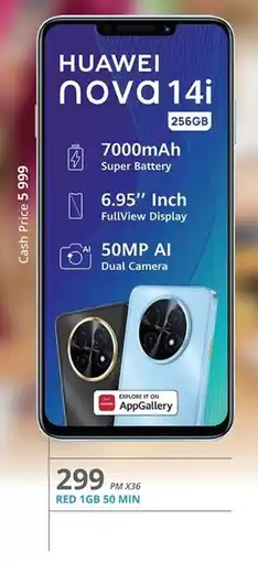 Cellucity HUAWEI Nova 14i offer