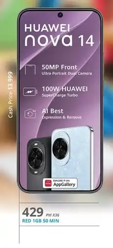 Cellucity HUAWEI Nova 14 offer