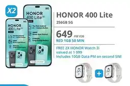 Cellucity HONOR 400 Lite 256GB 5G offer