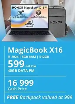 Cellucity HONOR MagicBook X16 offer