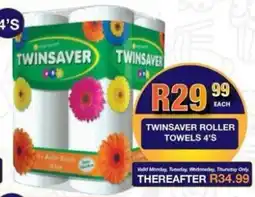 Take 'n Pay Twinsaver roller towels offer