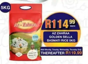 Take 'n Pay Az zahraa golden sella basmati rice offer