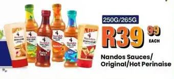 Take 'n Pay Nandos Sauces/ Original/ Hot Perinaise offer