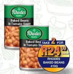 Take 'n Pay Rhodes baked beans offer