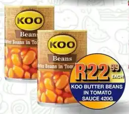 Take 'n Pay Koo butter beans in tomato sauce offer
