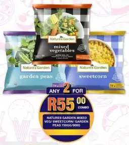 Take 'n Pay Natures garden mixed veg/ sweetcorn/ garden peas offer