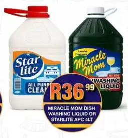 Take 'n Pay Miracle mom dish washing liquid or starlite apc offer