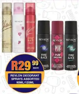 Take 'n Pay Revlon deodrant sprays assorted offer