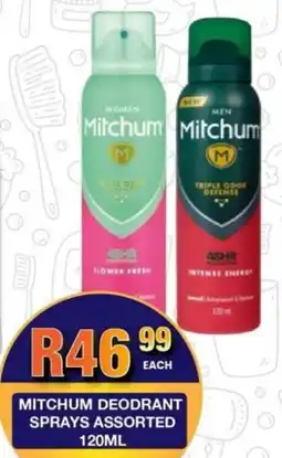 Take 'n Pay Mitchum deodrant sprays assorted offer