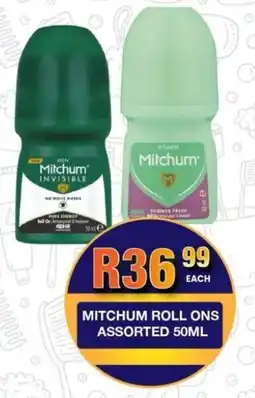 Take 'n Pay Mitchum roll ons assorted offer