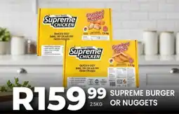 Take 'n Pay Supreme burger or nuggets offer