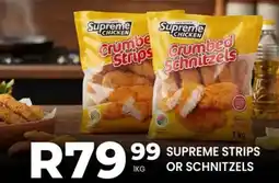 Take 'n Pay Supreme strips or schnitzels offer