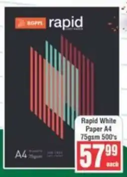 Frontline Rapid White Paper A4 75gsm offer