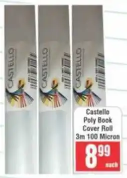 Frontline Castello Poly Book Cover Roll 3m 100 Micron offer