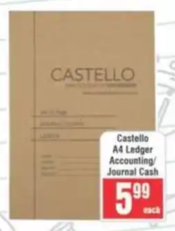 Frontline Castello A4 Ledger Accounting/ Journal Cash offer