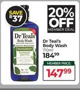 Dis-Chem Dr Teal's Body Wash-710ml offer