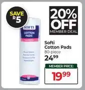 Dis-Chem Soft Cotton Pads 80 Piece offer