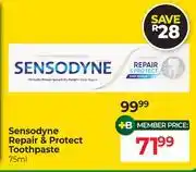 Dis-Chem Sensodyne Repair & Protect Toothpaste-75ml offer