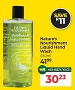 Dis-Chem Nature's Nourishment Liquid Hand Wash-450ml offer