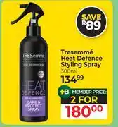 Dis-Chem Tresemme Heat Defence Stying Spray-For 2 x 300ml offer