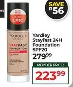 Dis-Chem Yardley Stay Fast 24H Foundation SPF20 offer