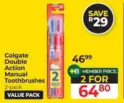 Dis-Chem Colgate Double Action Manual Toothbrushes 2 Pack-For 2 offer