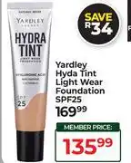 Dis-Chem Yardley Hyda Tint Light Wear Foundation SPF25 offer