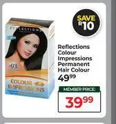 Dis-Chem Reflections Colour Impressions Permanent Hair Colour offer