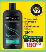 Dis-Chem Tresemme Shampoo Or Conditioner-For 2 x 900ml offer