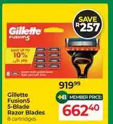 Dis-Chem Gillette Fusion 5 5-Blade Razor Blades 8 Cartridges offer