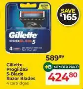 Dis-Chem Gillette Proglide 5 5-Blade Razor Blades 4 Cartridges offer