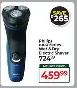 Dis-Chem Philips 1000 Series Wet & Dry Electric Shaver offer