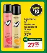 Dis-Chem Lentheric I Love Perfume Deodorant Spray-90ml offer