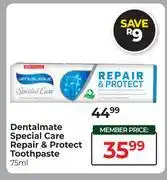 Dis-Chem Dentalmate Special Care Repair & Protect Toothpaste-75ml offer