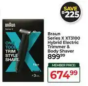 Dis-Chem Braun Series X XT3100 Hybrid Electric Trimmer & Body Shaver offer