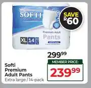 Dis-Chem Softi Premium Adult Pants Extra Large 14 Pack offer