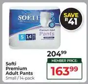 Dis-Chem Softi Premium Adult Pants Small 14 Pack offer