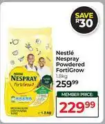 Dis-Chem Nestle Nespray Powdered FortiGrow-1.8kg offer