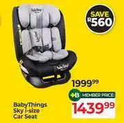 Dis-Chem Baby Things Sky I-Size Car Seat offer