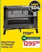 Dis-Chem Baby Things Co-Sleeper Camp Cot offer