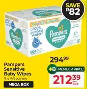 Dis-Chem Pampers Sensitive Baby Wipes-Per Pack offer