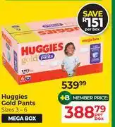 Dis-Chem Huggies Gold Pants-Per Box offer